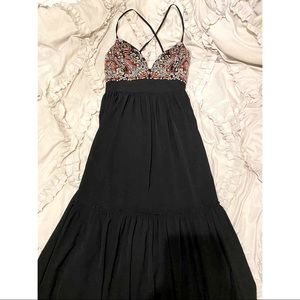 Abercrombie & Fitch embroidered long dress size S